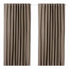 IKEA �C�P�A �Ռ��J�[�e���i�킸���ɓ����j 1�g �_�[�N�O���[�x�[�W�� 145x250cm m70530751 VILBORG ���B���{��