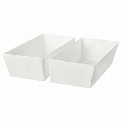 IKEA �C�P�A �{�b�N�X �z���C�g �� 47x22x13cm 2�s�[�X m90591946 SKUBB �X�N�b�u 