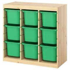 IKEA �C�P�A ���[�R���r�l�[�V���� ���[���f�B�o�C�_�\/���C�g�z���C�g�X�e�C���p�C�� �u���C�g�O���[�� 93x44x91cm s39612706 TROFAST 