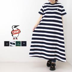 `X CHUMS u[r[sPN[OhX Booby Pique Crew Long Dress CH18-1300 AC  fB[X 