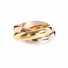 カルティエ トリニティ リング K18YWP #49 レディース 中古A品