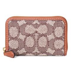 コーチ カードケース COACH コーティングキャンバス レザー