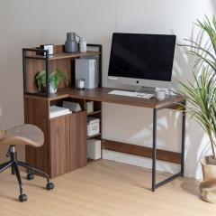 �f�X�N FIO 120cm�� �u���E�� �i�`������ �ؖڕ� �g�ݗ��ĕi �f�X�N ���j�^�[�� ���b�N �k�� �� PC�f�X�N �w�K�f�X�N �׋��� ���r���O�w