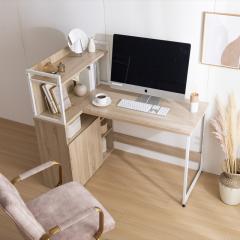 �f�X�N FIO 120cm�� �u���E�� �i�`������ �ؖڕ� �g�ݗ��ĕi �f�X�N ���j�^�[�� ���b�N �k�� �� PC�f�X�N �w�K�f�X�N �׋��� ���r���O�w