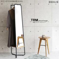 TRM �n���K�[���b�N�t���X�^���h�~���[�y2��Z�b�g�z �J���[| �I�F�i�`�������ؒn�F�E�t���[���F�u���b�N  �ޗ�| �X�`�[���� �I�[�N�ށi