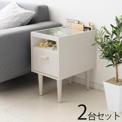 MTR-ST�y2�� �Z�b�g�z �T�C�h�e�[�u���@�i�C�g�e�[�u�� �J���[| �z���C�g�F/2�F���� �T�C�Y| ��30�~���s��43.5�~����50cm �}�K�W�����b�N