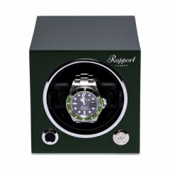 |[g h(Rapport LONDON) Evolution Cube Watch Winder Racing Green