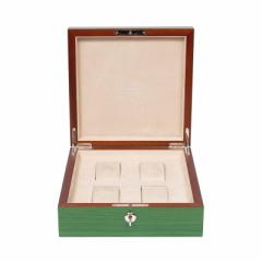 |[g h(Rapport LONDON) Heritage Green Four Watch Box