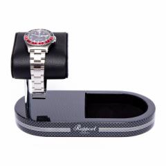 |[g h(Rapport LONDON) Carbon Fibre Watch Stand with Tray