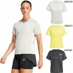 アディダス レディース トレイン エッセンシャルズ スリーストライプス ワークアウト半袖Tシャツ ジョギング マラソン ランニングウェア 