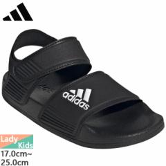 アディダス レディース ジュニア アディレッタ サンダル Adilette Sandals スポーツサンダル シューズ ブラック 黒 送料無料 adidas GW03