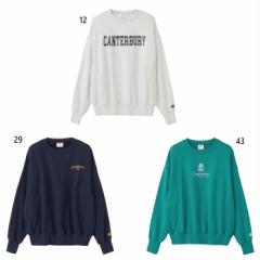 カンタベリー メンズ レディース ヘビースウェットシャツ カジュアルウェア トップス トレーナー 長袖 グレー ネイビー グリーン 灰色 緑