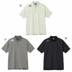 カンタベリー メンズ アールプラス フレックスクールコントロール ポロ ポロシャツ トップス 半袖 吸汗速乾 ブラック 黒 グレー 灰色 送