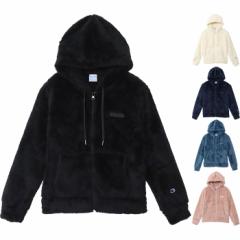 チャンピオン レディース ジップフーデッドジャケット パーカー トップス 長袖 抗菌防臭 保温 ホワイト 白 ブラック 黒 ネイビー 送料無