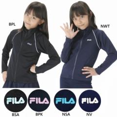 フィラ ジュニア キッズ ガールズ ラッシュガード UVカット90% スイムウエア スイミング 水泳 ガールズ水着 ブラック 黒 ネイビー 送料無
