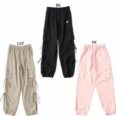 フィラ ジュニア キッズ ガールズ カーゴパンツ カジュアルウェア ボトムス ロングパンツ ブラック 黒 グレー ピンク 灰色 送料無料 FILA