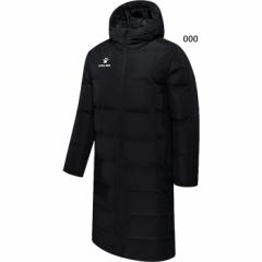 ケルメ ジュニア キッズ フーデッドパデッドロングコート 上着 アウター トップス ベンチコート 保温 ブラック 黒 送料無料 KELME 8261MF