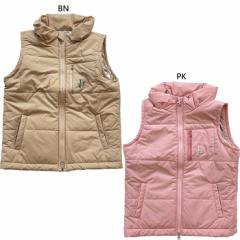 ラブトキシック ジュニア キッズ ガールズ スタンドカラーベスト 蓄熱 中綿 上着 アウター トップス カジュアルウェア ブラウン ピンク 