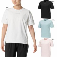 ミズノ レディース ソフトドライTシャツ フィットネス トレーニングウェア トップス 半袖 UVカット ホワイト 白 ブラック 黒 ピンク グリ