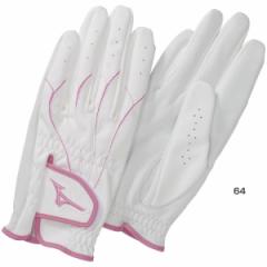 ミズノ レディース 手袋 羊革 パークゴルフ ピンク 送料無料 Mizuno C3JGP814