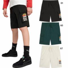 プーマ ジュニア キッズ MID90S カーゴ チノ ショーツ ハーフパンツ ボトムス ブラック 黒 送料無料 PUMA 687834