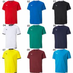 プーマ ジュニア キッズ チームリーガ TEAMLIGA ゲームシャツ JR サッカーウェア フットサルウェア トップス 半袖Tシャツ ホワイト 白 ブ
