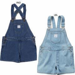 ラスティ ジュニア キッズ ガールズ オーバーオール デニム ショートパンツ カジュアルウェア ブルー 青 送料無料 RUSTY 962350