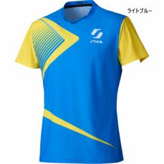 スティガ メンズ レディース 公認ユニフォーム シャツ 1 SHIRT KR-I 卓球ウェア トップス 半袖 ブルー 青 送料無料 STIGA 1805--660-6-