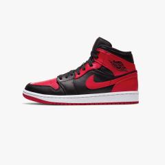 �i�C�L �G�A �W���[�_�� 1 �~�b�h �g�u���b�h�h ���b�h/�u���b�N NIKE AIR JORDAN 1 MID �gBred�h Red/Black �����Y �X�j�[�J�[ 554724-0
