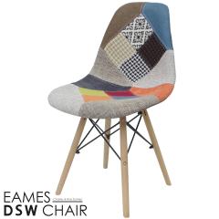 �C�[���Y �`�F�A �t�@�u���b�N �p�b�`���[�N DSW Eames �A�[���V�F���`�F�A �؋r �f�U�C�i�[�Y�Ƌ� �C�[���Y�`�F�A �_�C�j���O�`�F�A �k