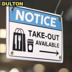 DULTON Gi m[eBX TC eCNAEg ENAMELED NOTICE SIGN TAKE OUT(CODEFH20-0144TO) _g C_XgA DIY j