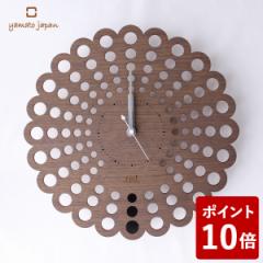 ヤマト工芸 pattern clock S 掛け時計 クジャク ブラック YK14-111 yamato japan
