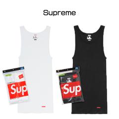 正規品 シュプリーム Supreme タンクトップ ヘインズ 3枚パック Hanes 