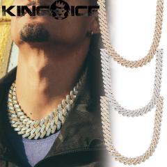 送料込【King Ice】Miami Cuban Choker Set☆ネックレス☆国内発 5mm Miami Cuban Link Chain Choker Set | Hip Hop Jewelry