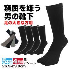 �ܖ{�w�\�b�N�X �����Y �傫���T�C�Y 26.5cm-29cm �����������j�̌C�� 4���Z�b�g ������� �e�[�p�[�҂� �N���[��