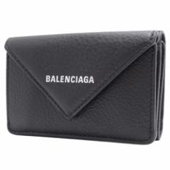 BALENCIAGA(oVAK) PAPIER y[p[ ~j EHbg RpNgz O܂z 3܂ J[t ubN Vo[ 3914