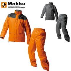 Makku マック レインハードプラス2 AS-5400 | 耐水圧20000mm レインウェア メンズ レディース 上下 セット 上下セット 裾口 調節 通学 通