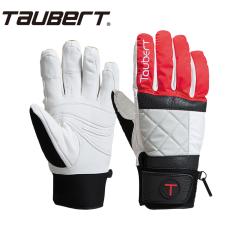 TAUBERT (�g�[�o�[�g) QUILT Red / White 25-26 Made in JAPAN ���b�h / �z���C�g �X�L�[ �O���[�u