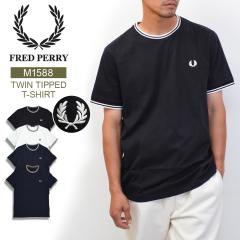 �t���b�h�y���[ T�V���c ���� �����Y ���f�B�[�X ���S FRED PERRY ����T�V���c �c�C�� �e�B�b�v�h TWIN TIPPED T-SHIRT �N���[�l�b�N M15