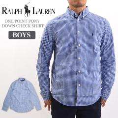 POLO RALPH LAUREN �|�������t���[���� �V���c �����Y �{�[�C�Y ���� �`�F�b�N�V���c 723041 723042 �����|�C���g�|�j�[  �������� �y��