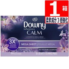 �_�E�j�[�V�[�g MEGA �C���t���[�W���� CALM ���x���_�[&�o�j�� 80���~1�� Downy Mega Sheet Infusions CALM Lavender&Vanilla bean �_��