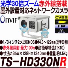 TS-HD330NR�y���O�ݒu�Ή����w30�{�Y�[�������Y���ڐԊO�������l�b�g���[�N�J�����z �y�h�ƃJ�����z �y�Ď��J�����z �y3D Corporation�z 