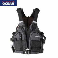 gI[V LITTLE OCEAN PF-08 DTP JbNtBVOPFD OC DETACHABLE POCKETS PFD LTPPF08GRY