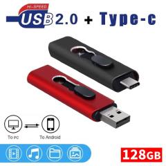 128GB 2in1 RpNg y Android tbVhCu USB2.0 ^CvC USB[XeBbN AhCh ] L^} obN