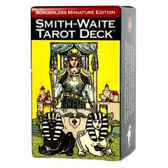 �X�~�X�E�E�F�C�g �^���b�g �{�[�_���X �~�j Smith-Waite Tarot Deck Borderless Miniature Edition �^���b�g�J�[�h �E�F�C�g�� �^���b�g