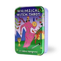 �E�B���W�J���E�E�B�b�`�E�^���b�g �ʓ��� Whimsical Witch Tarot in a Tin �|�P�b�g�T�C�Y �R�~�b�N�� �E�F�C�g�� 78�� �^���b�g�J�[�h 