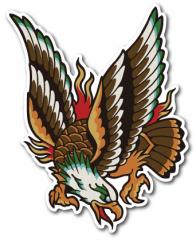 oCJ[XebJ[ BIKER STICKER oCN n[[ wbg  EAGLE RIGHT BK014  XebJ[ OOK