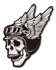 oCJ[XebJ[ BIKER STICKER oCN n[[ wbg wbgXJ 01 LEFT [ BK022  XebJ[ OOK