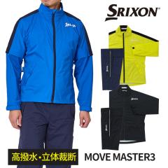 【即納可能】ダンロップ スリクソン MOVE MASTER3 レインウェア SMR5001 メンズ 上下 軽量 ストレッチ ゴルフ 雨具 2025年モデル DUNLOP