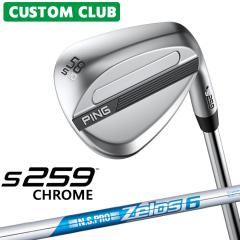 �J�X�^�� �s�� S259 CHROME �N���[�� �E�F�b�W �E�p N.S.PRO ZELOS 6 �X�`�[���V���t�g  2026���f�� ���{���K�i �S���t PING ���[�J�[�J
